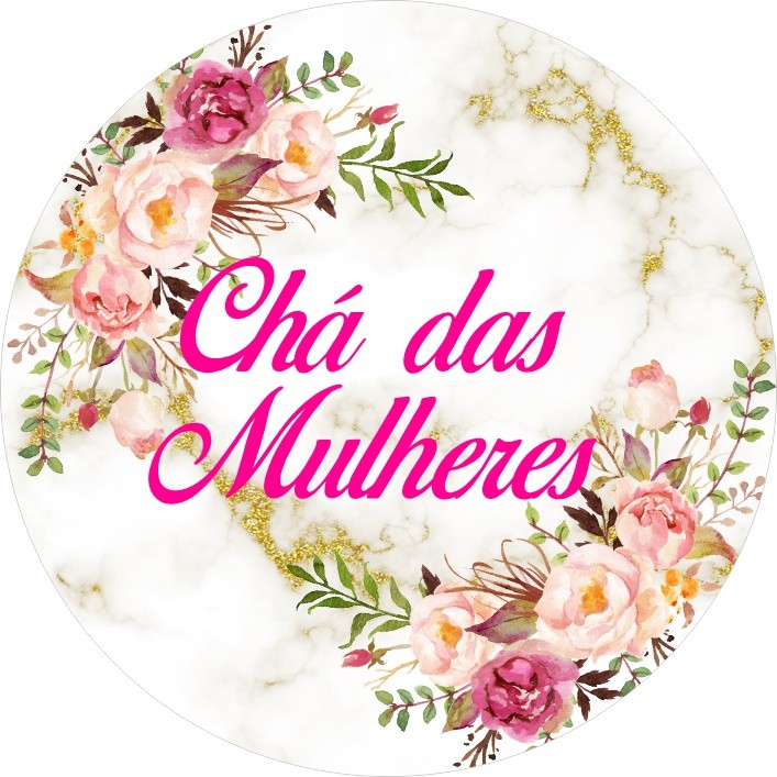 Painel Festa Redondo C/ Elastico 1,50m Cha das Mulheres em Oferta na Shopee