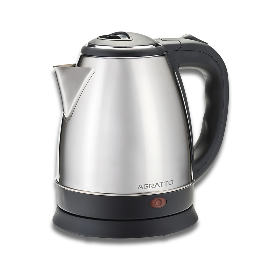 Chaleira Elétrica Inox Jarra 1,8L 127V 1000w Agratto CE-01 Alça Desligamento Automático Café