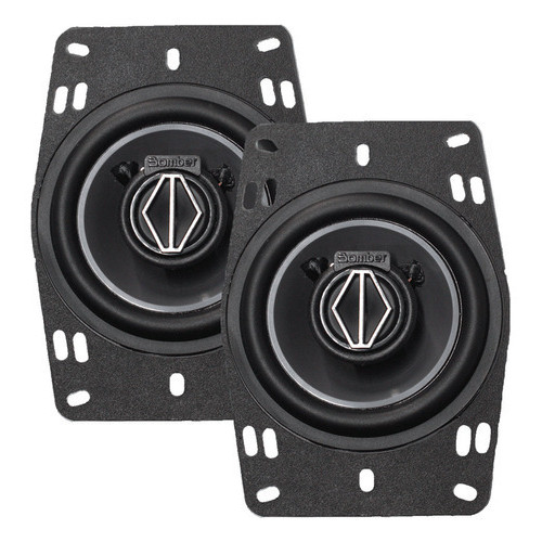 Auto Falante Triaxial Som Bomber 4 Bbr4 4x6 46 100w Rms Par