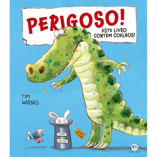 Livro Literatura infantil Perigoso! Este livro contém coelhos! em Oferta na Shopee