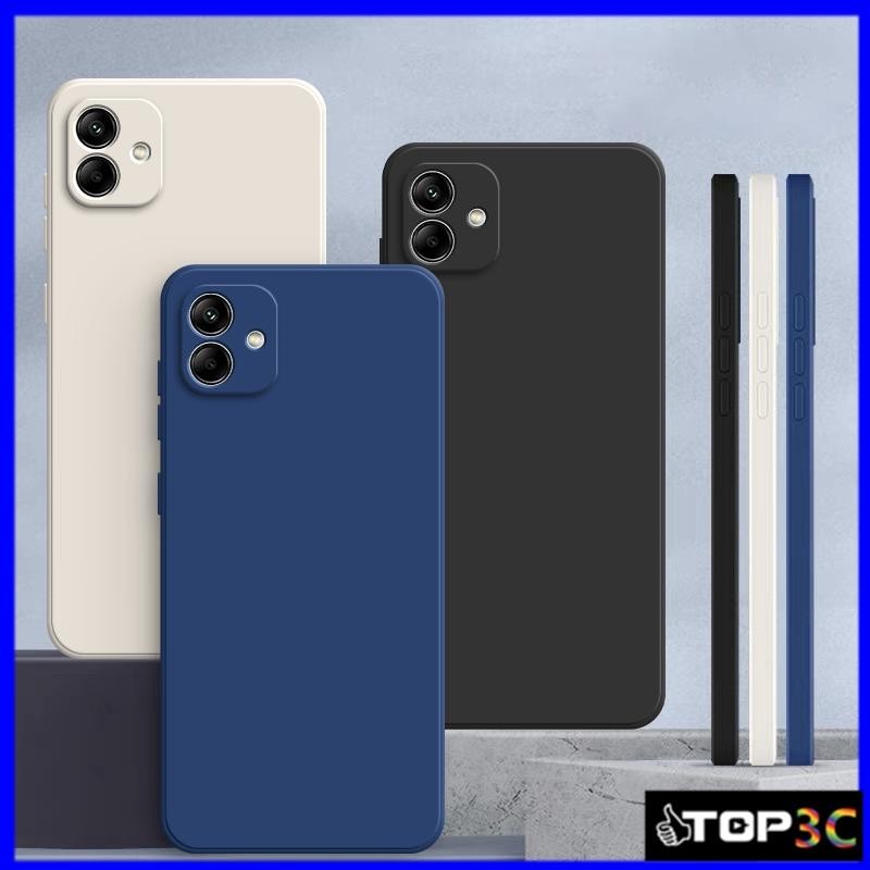Capinha Samsung A06/A05/A04/A04E/A03/A03S/A02S Capa De Telefone anti-Queda De silicone Líquido De Cor Sólida YT