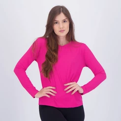 Camiseta Selene Proteção UV50+ Manga Longa Feminina Rosa