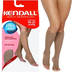 Meia Feminina Kendall 3/4 Média Compressão Sem Ponteira 15-20 mmHg