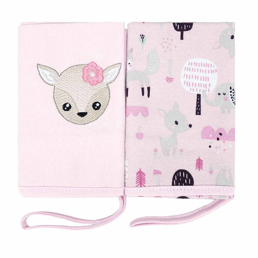 Kit Pano De Boca Baby Joy Com Prendedor Animais - 2 Peças em Oferta na Shopee
