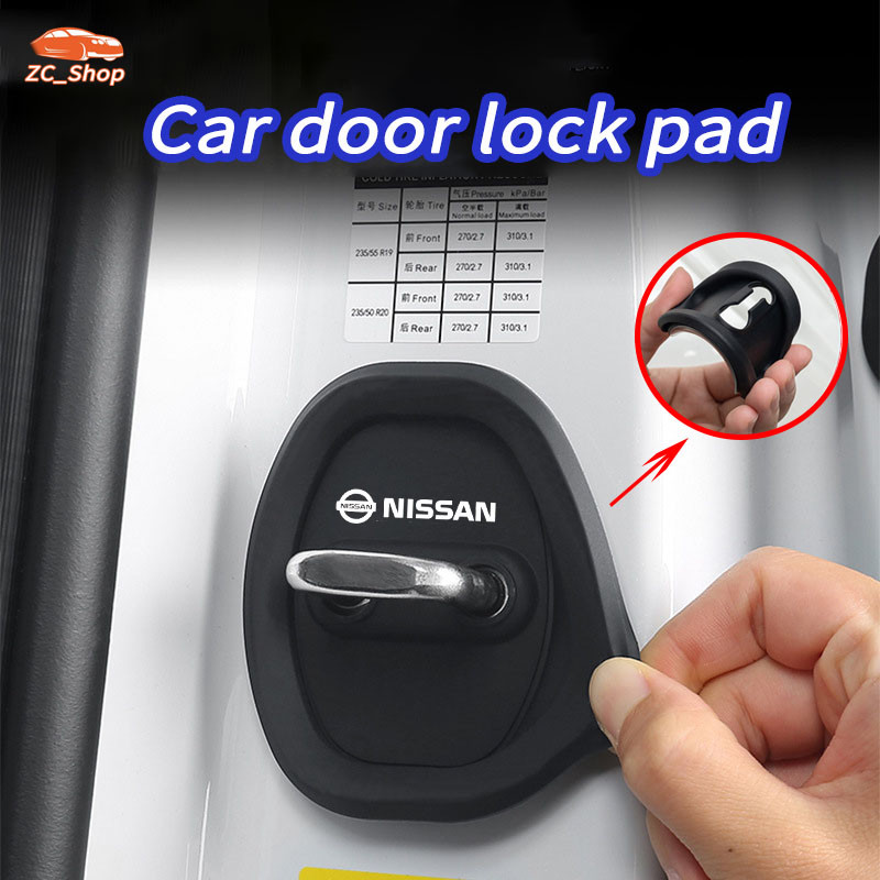 Nissan Silicone Proteção Da Fechadura Porta Do Carro Para Fechadura Da Porta Do Carro  Nissan Kicks Frontier Versa Leaf
