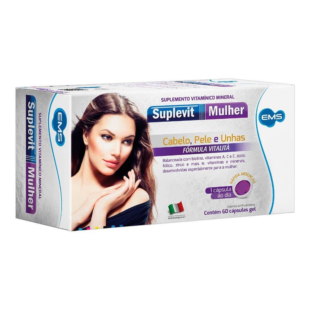 Suplemento Vitamínico Suplevit Mulher Com 60 Cápsulas - Health