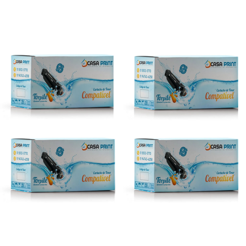 KIT 4 CARTUCHOS DE CILINDRO COMPATÍVEL COM BROTHER DR-B021 | DCP-B7520DW B7520DW DCP-B7535DW B7535DW 12K