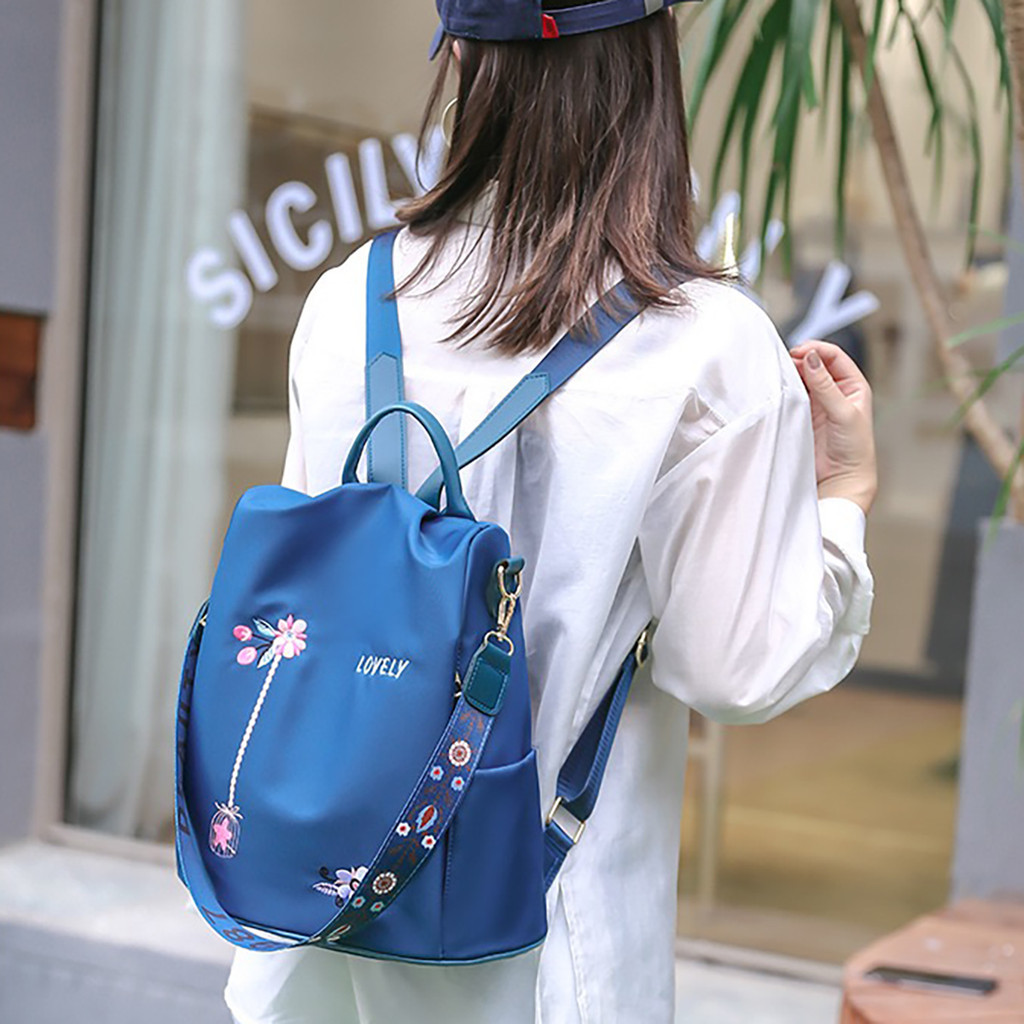 Bolsa mochila Portátil de Poliéster da moda feminina Antifurto e à prova d'água em Oferta na Shopee