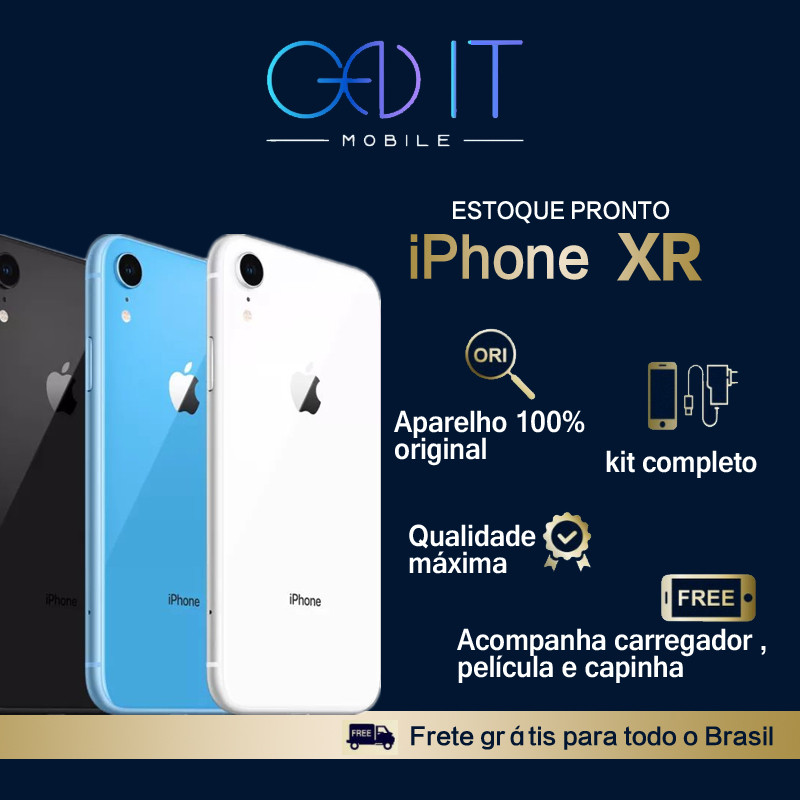 iPhone XR 64/128GB Vitrine IMPECÁVEL ORIGINAL+ NF