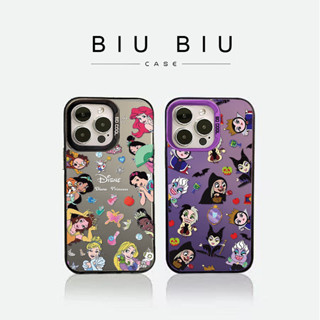 princesa da disney capa capinha case IMD Estojo rígido fosco premium para iPhone 8 XR XS 11 12 13 14 15 16 Pro Max Plus em Oferta na Shopee