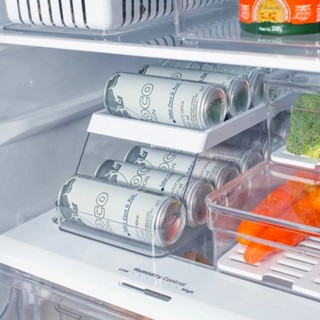 Organizador de Latas Armário Multiuso Geladeira Em Acrilico 6 Latas - Paramount em Oferta na Shopee