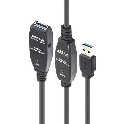 Extensor Usb 3.0 Ativo Repetidor A Macho X A Femea 10 Metros
