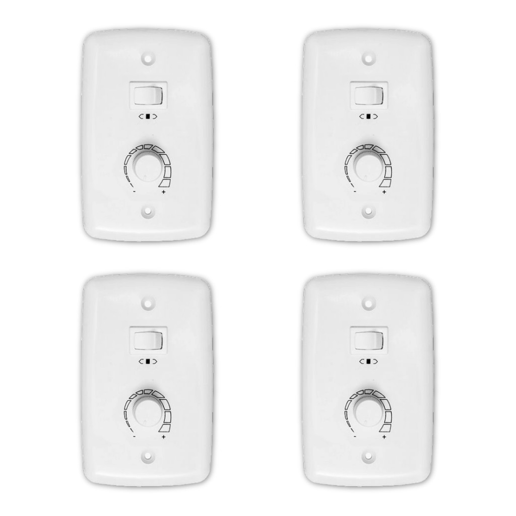 KIT 4 TRIO CONTROLE BIVOLT ROTATIVO P/VENTILADOR COMERCIAL