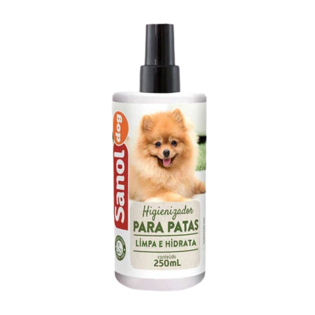 HIGIENIZADOR DE PATAS 250ML SANOL DOG em Oferta na Shopee