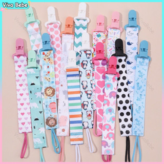 clipe de chupeta de bebê impressão de desenho animado brinquedos de dentição anti queda cordão em Oferta na Shopee