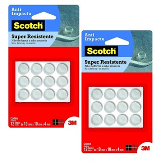 Kit com 24 Protetor ANTI-IMPACTO 3M SCOTCH Redondo Medio em Oferta na Shopee