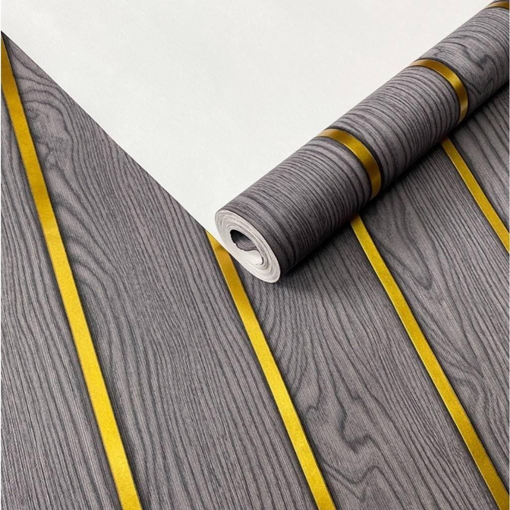 Papel De Parede Adesivo Ripado Madeir 5 METROS x 45CM Adesivo Autocolante em Oferta na Shopee