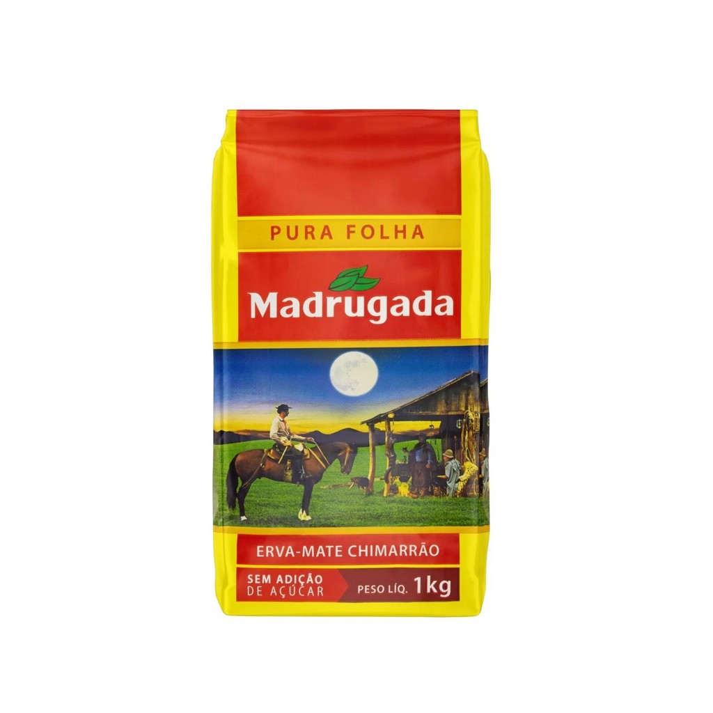 Erva mate Chimarrão MADRUGADA PURA FOLHA Moagem Grossa 1kg