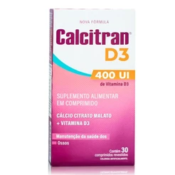 Calcitran D3 400Ui Com 30 Comprimidos