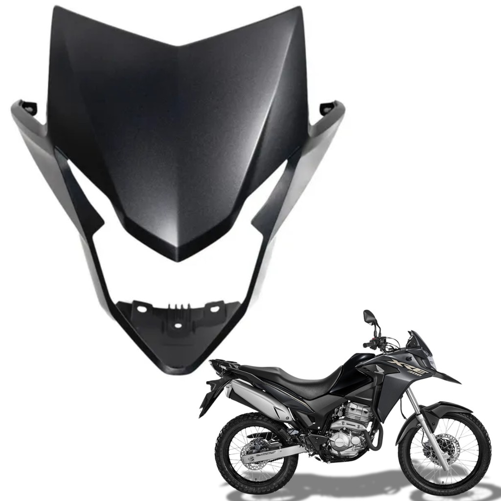 Carenagem Capa Tampa Farol Frontal Honda Xre 300 Cinza Crow 2020 2021 2022 2023 PARAMOTOS HONDA
