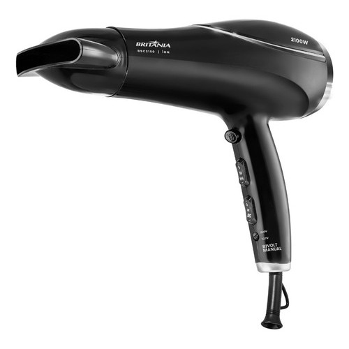 Secador De Cabelos Britânia 2100w Bsc2150 Cor Preto