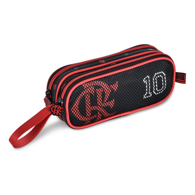 Estojo Escolar Infantil Flamengo Clio Preto E Vermelho em Oferta na Shopee