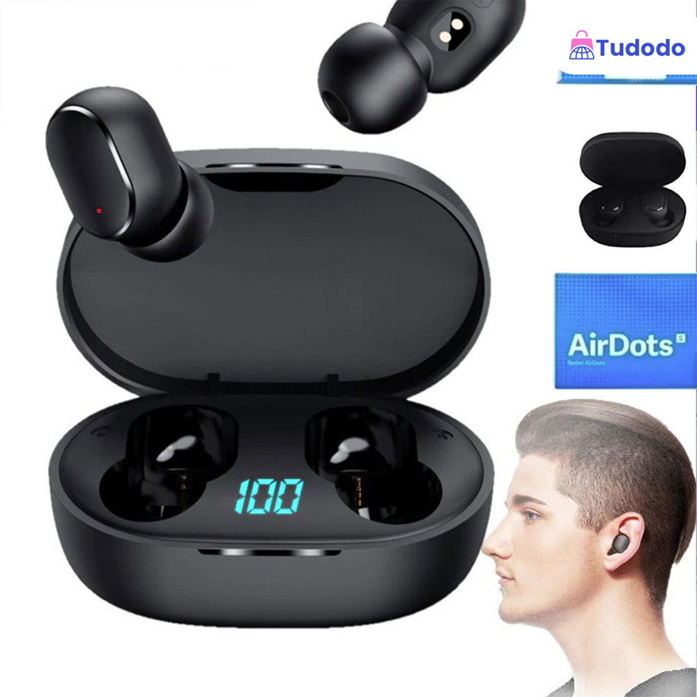 Fones Android Ios E6s/A6S Mini com tela LED digital Tws. Sem Fio Fone De Ouvido TWS Bluetooth 5.0.