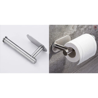 Porta Papel Higiênico Suporte Auto Adesivo Aço Inox Cromado/Preto Para Parede Banheiro em Oferta na Shopee