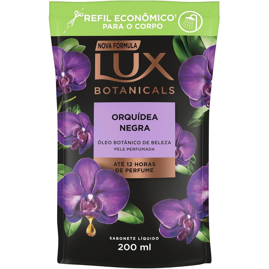 Sabonete Lux Liquido Orquidea Negra 200ml em Oferta na Shopee