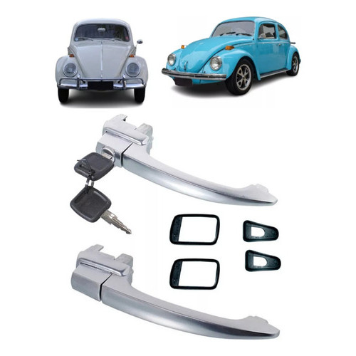 Par Maçaneta Externa Porta Chave Fusca 59 A 76 Karmann Ghia