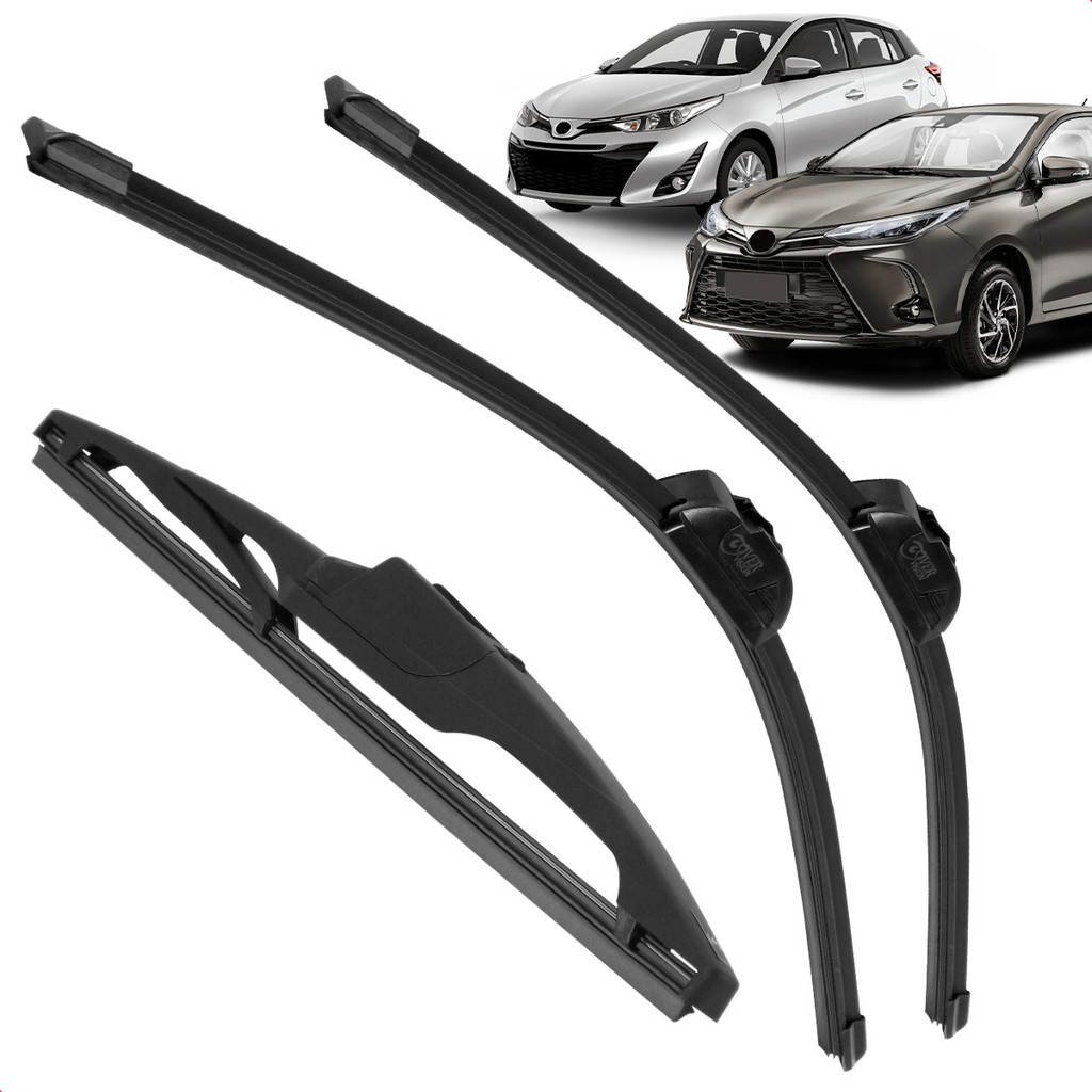 Kit Completo 3 Palhetas Limpador Parabrisa Yaris Hatch 2019 a 2025 em Oferta na Shopee