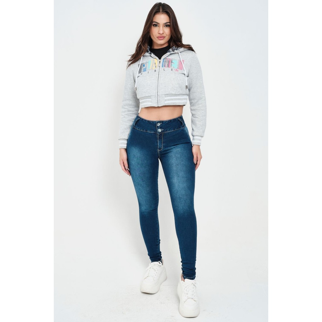 Calça Feminina Hydra Jeans Layla Planet Girls Jeans Escuro - Women Clothes