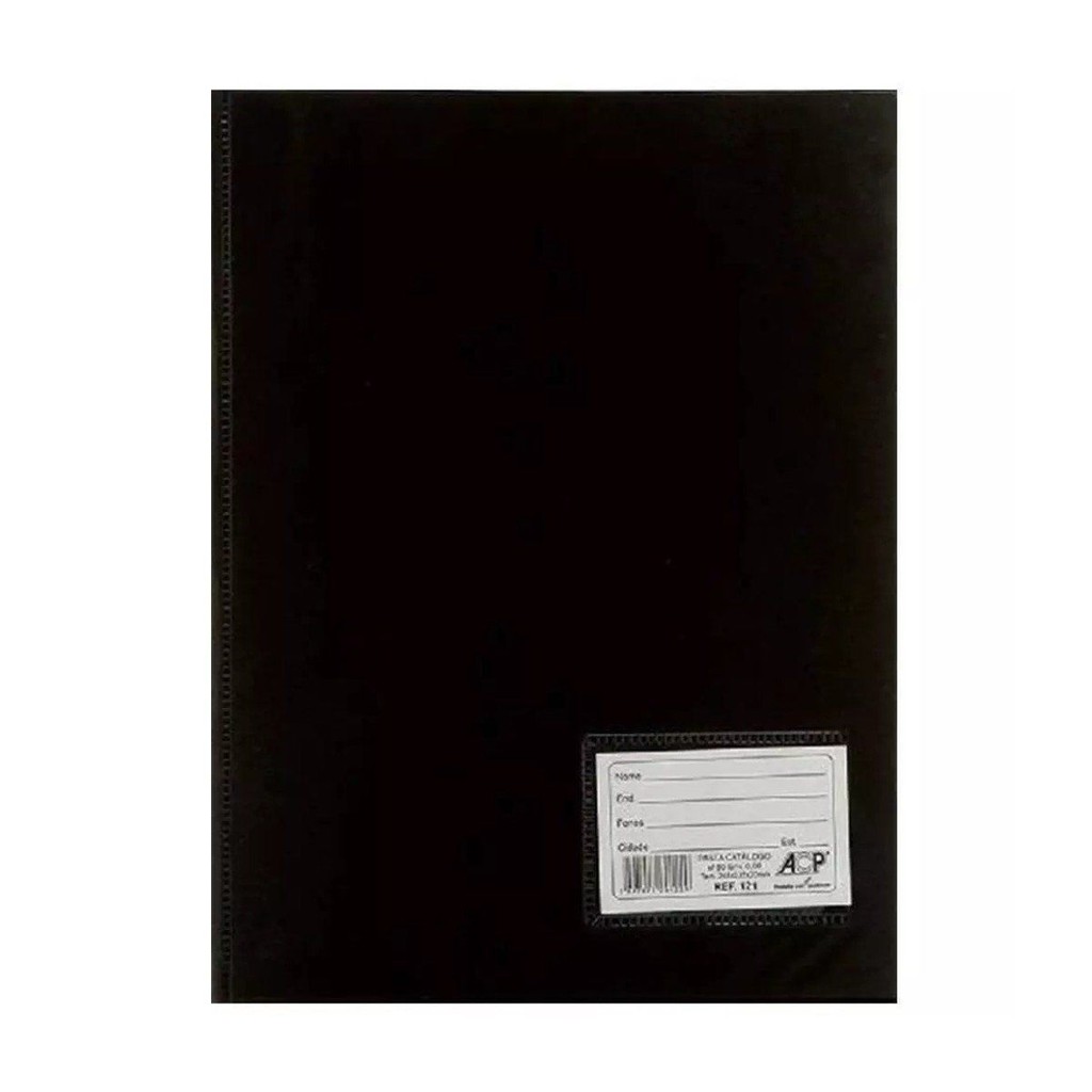 Pasta Catálogo 10 Envelopes Preta ACP