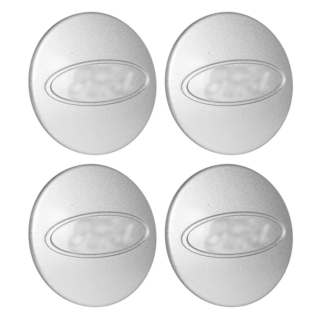 Kit Calota Centro Meio Tampa Roda Ford Fiesta Focus Cromada 70mm