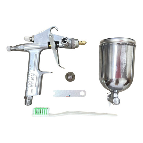 Pistola Aerógrafo 0,5mm De Pintura Gravidade Alumínio 200ml