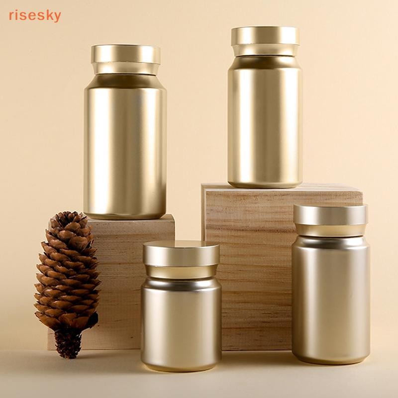 [risesky] Recipiente Para Embalagem De Comprimidos De Amostra , Empacotador , Frascos De Plástico Cápsula Com Tampa Alim