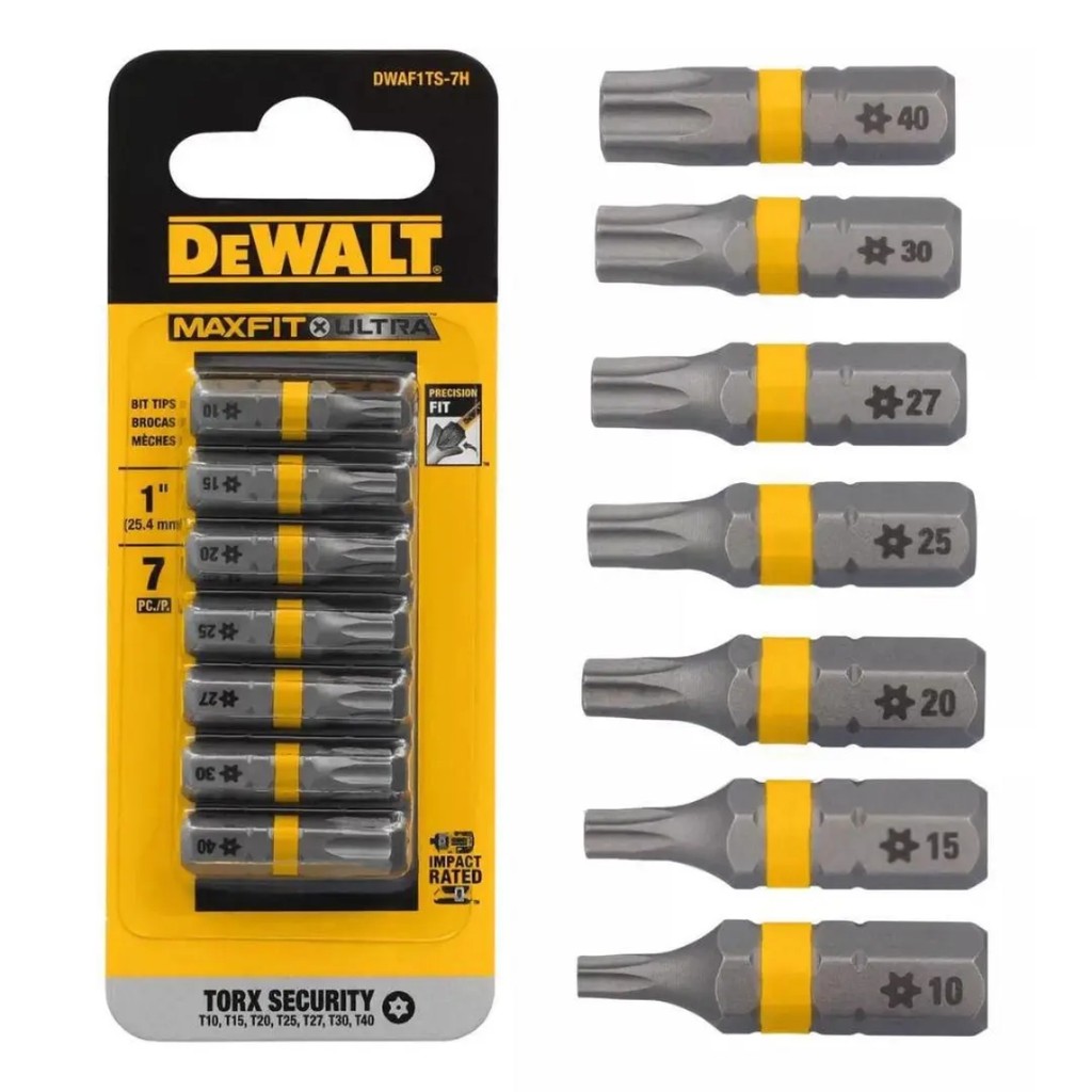 Jogo de Bits Torx 7 Peças (DWAF1TS-7H) Dewalt
