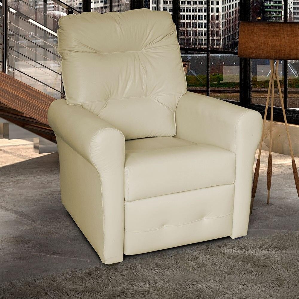 Poltrona Reclinável Clio MX24 Bege Corino Conforto Ergonômico para Sala 90cm×100cm×110cm em Oferta na Shopee