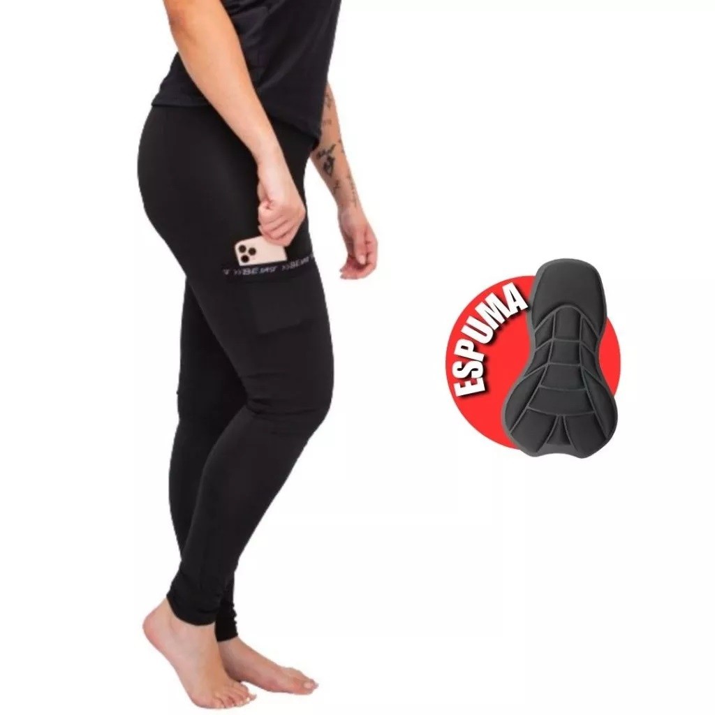 Calça Ciclismo ECO Feminina Bike Forro em Espuma Ciclista Confortavel Be Fast MTB