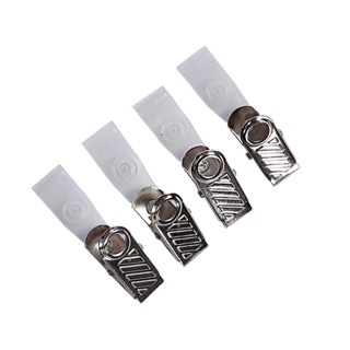 Presilha Para Crachá Credencial Jacaré de Metal Alça Leitosa C/50 em Oferta na Shopee