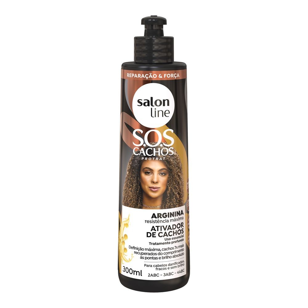 Ativador De Cachos Salon Line S.O.S Reconstrução Arginina 300ml - Beauty