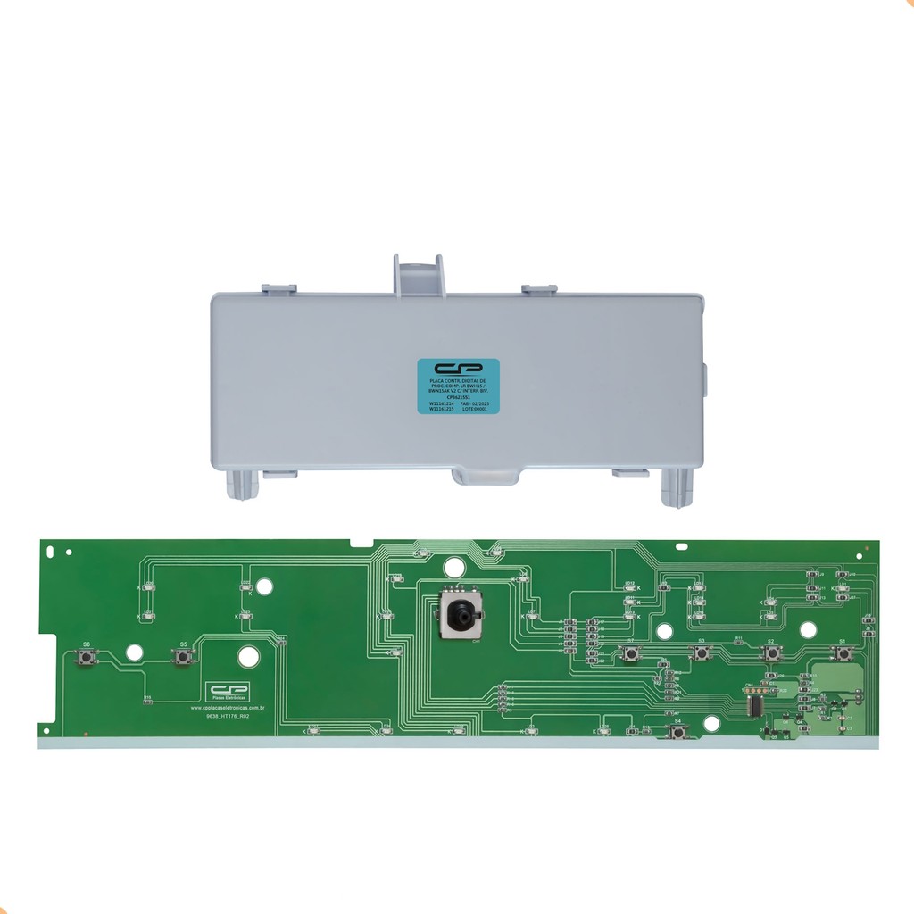 Placa de potencia Cp3621551 para lavadora Brastemp BWH15 biv