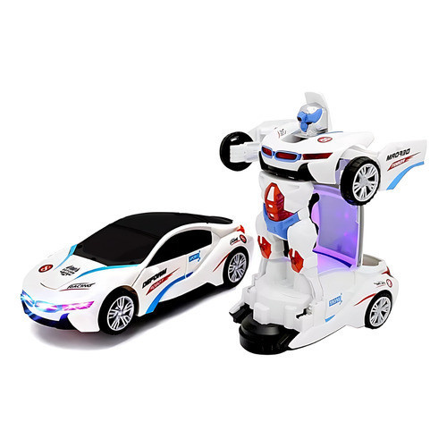 Robô I8 Cyber Cars Transformes Carro Vira Robo Com Luz E Som BRINQUEDO