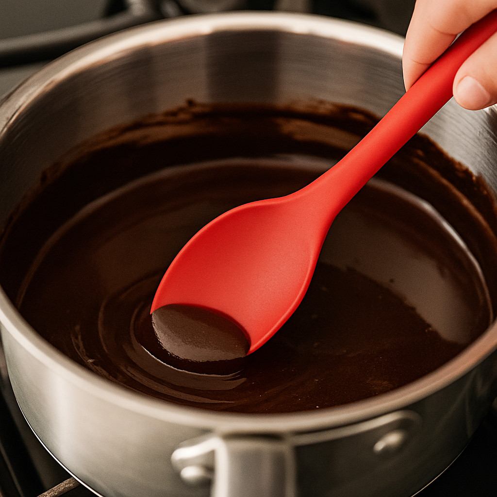 KIT 2 / 1 Espátula de Silicone Multiuso e Colher de Silicone Cabo Longo – Ideal para Cozinhas e Preparos