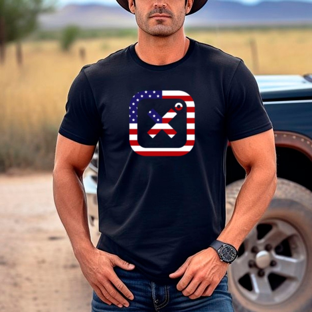 Camisa Camiseta Country T-Shirt "TXC logo eua grande" Camiseta Moda Country Cowboy