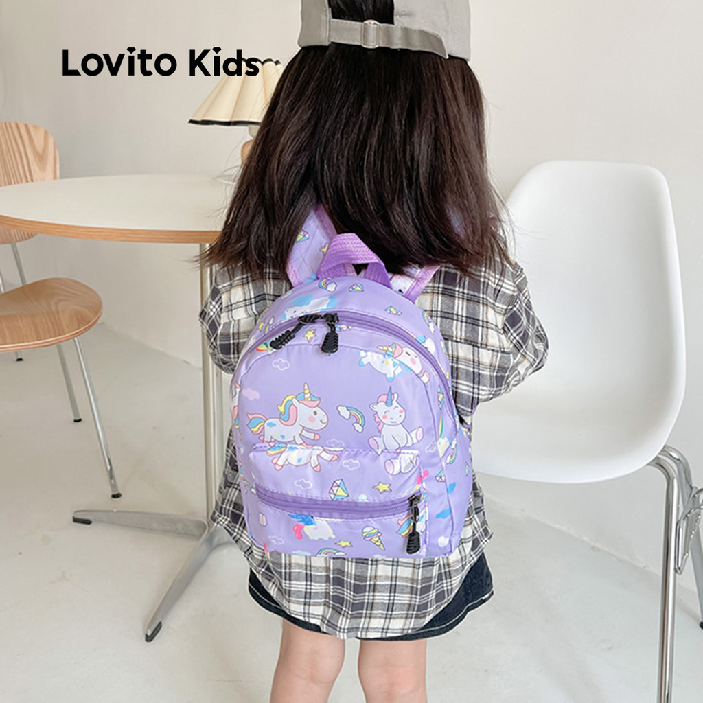 Lovito Kids Mochila Infantil Fofa e Compacta para Bebê e criança LFA90019