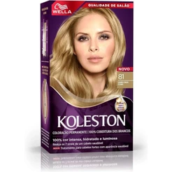 Coloração Permanente 81 Louro Cinza Claro Koleston 55g