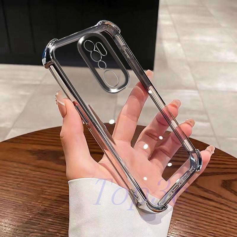 Invólucro Para OPPO A5 2020/A9 2020 Quatro Cantos anti-Queda Transparente Caixa De Telefone São Capa Resistente A Quedas