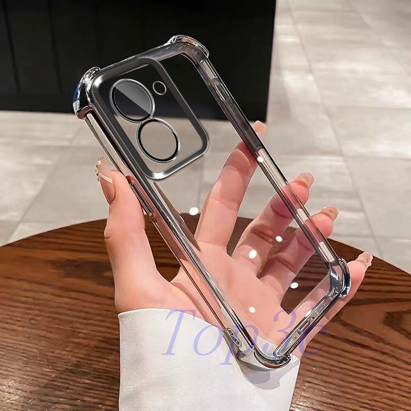 Capa Redmi A5 Para A3/A2/A1/14C/13C/12C/12/10C/10/10A/9T/9C/9A/9 Caixa De Telefone Transparente anti-Queda De Quatro Can em Oferta na Shopee