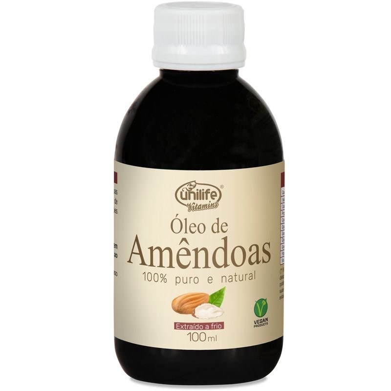 Óleo de Amêndoas 100% Puro Unilife - Extraído a frio